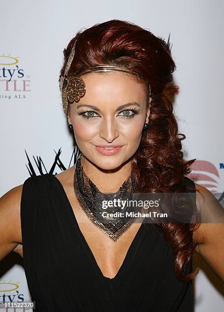 Diva Maria Kanellis arrives to WWE's Summer Slam Kickoff Party held at h.wood on August 21, 2009 in Hollywood, California.