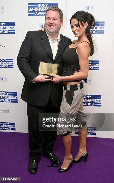 Chris Moyles, winner of the Entertainment Award for "Radio 1 Show" and Katie Price