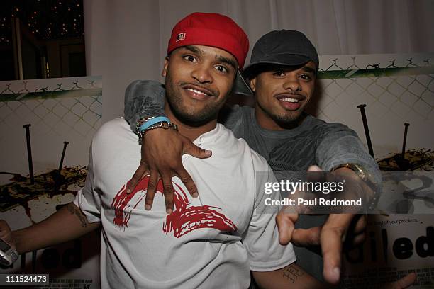 Duana Chenier, Raz B during "Nailed" Los Angeles Premiere at Westwood Majestic Theater in Westwood, California, United States.