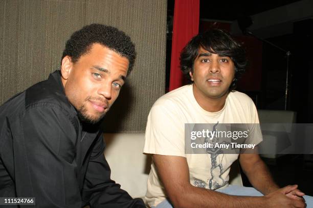 Michael Ealy and Jay Chandrasekhar during Film Independent Director Series 2006 in Los Angeles, California, United States.
