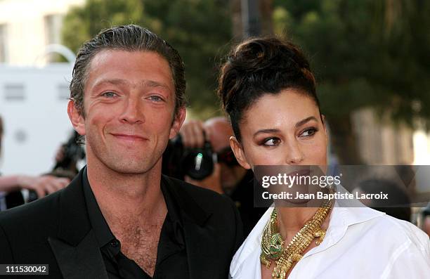 Monica Bellucci and Vincent Cassel during 2006 Cannes Film Festival - "Indigenes" Premiere at Palais des Festival in Cannes, France.