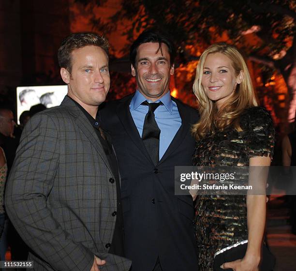 Alex Young, Jon Hamm and Jennifer Westfeldt attend Entertainment Weekly's 6th annual pre-Emmy celebration presented by Revlon at the Historic Beverly...