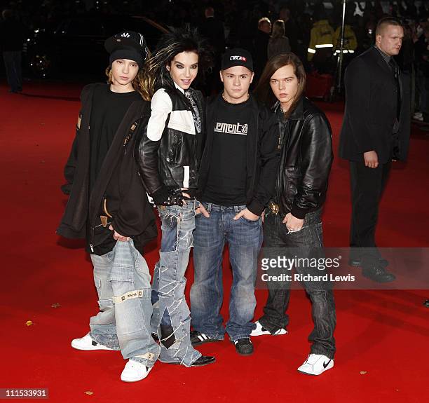Tokio Hotel during World Music Awards 2006 - Outside Arrivals at Earls Court in London, Great Britain.