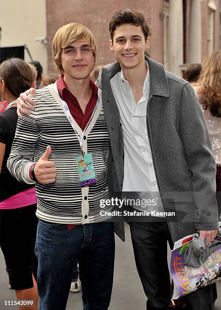 Actors Cody Linley and Ken Baumann attend Variety's 3rd annual "Power of Youth" event held at Paramount Studios on December 5, 2009 in Los Angeles,...