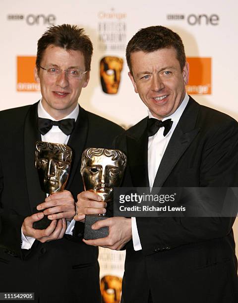 Jeremy Brock and Peter Morgan winners of Best Adapted Screenplay Award for "The Last King Of Scotland"