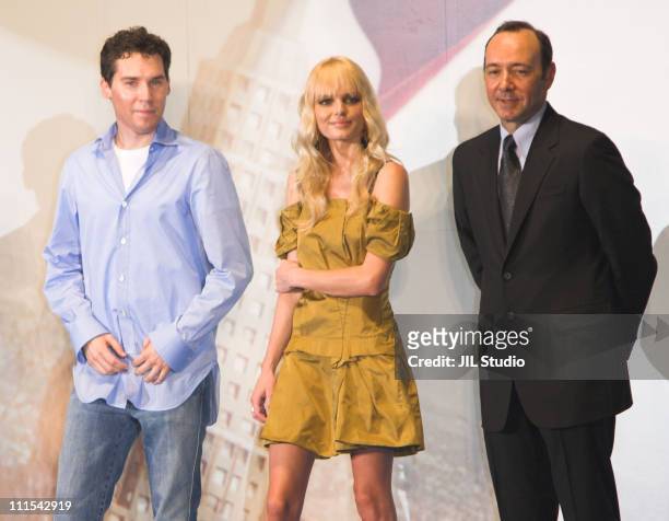 Brandon Routh, Bryan Singer, director, Kate Bosworth and Kevin Spacey