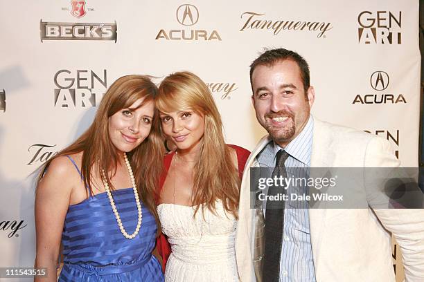 Jennifer Egan, Beatrice Rosen and Jason Spire during Gen Art Ignite Event - August 17, 2006 at Henry Fonda Theater in Hollywood, CA, United States.