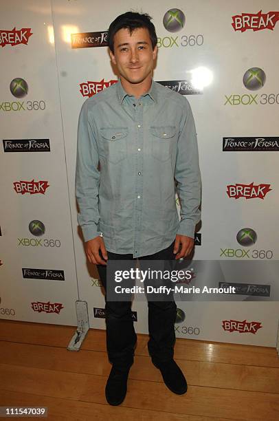 Actor Alex Frost arrives at the Launch of the "Prince of Persia" video game, presented by Ubisoft and Break Media at Sky Bar on May 25, 2010 in West...