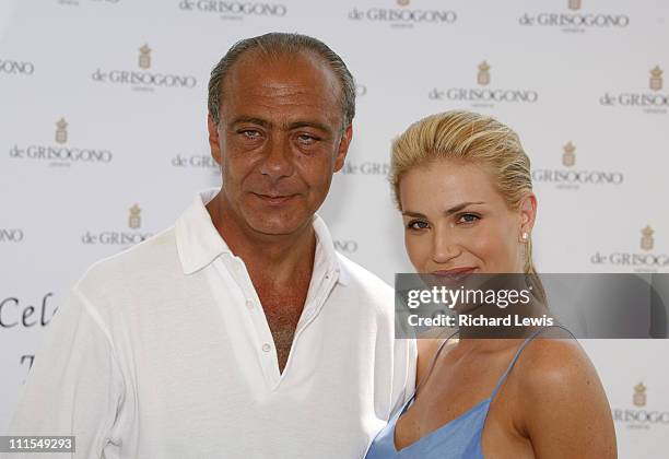 Fawaz Gruosi and Willa Ford during 2007 Cannes Film Festival - de Grisogono Luncheon at Martinez Terrace in Cannes, France.