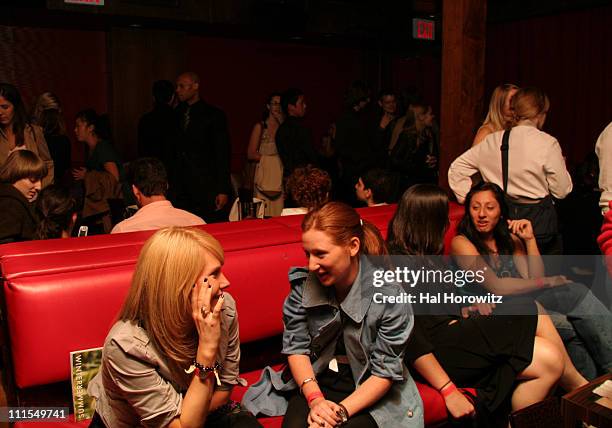 Atmosphere during Satine "Celebrate the Love" Cocktail Party hosted by Kim Gordon at Marquee in New York City, New York, United States.