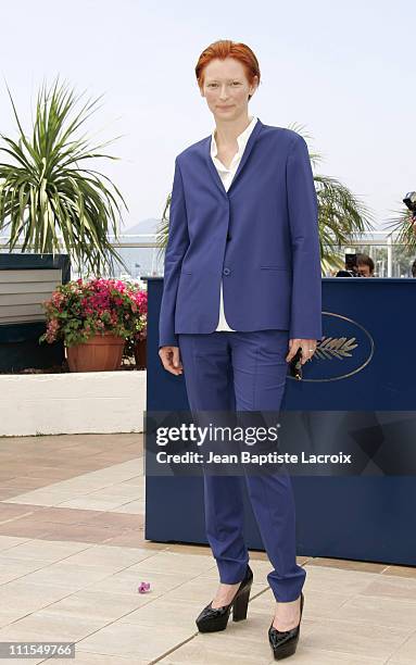 Tilda Swinton during 2007 Cannes Film Festival - "The Man From London" Photocall at Palais des Festival in Cannes, France.