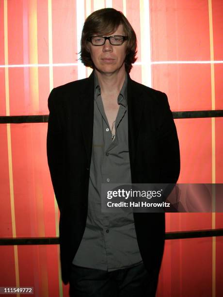 Thurston Moore during Satine "Celebrate the Love" Cocktail Party hosted by Kim Gordon at Marquee in New York City, New York, United States.