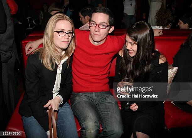 Jeremy Laing and guests during Satine "Celebrate the Love" Cocktail Party hosted by Kim Gordon at Marquee in New York City, New York, United States.