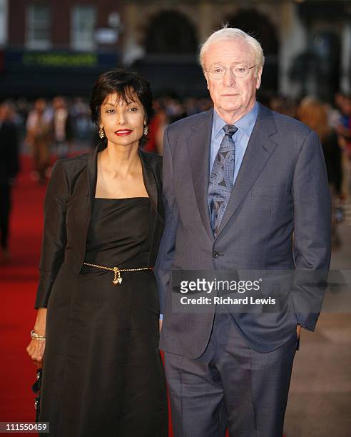 Shakira Caine and Michael Caine during "The Children of Men" - London Premiere - Outside Arrivals in London, Great Britain.