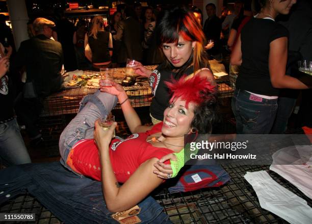 Sweet Sherry Pie and guest during Replay Spring/Summer 2007 Fashion Show and Party Featuring the Gotham Girls Roller Derby at Replay Store @ Prince...