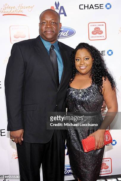 Lamar Sally and TV personality Sherri Shepherd attend the 2nd annual Steve Harvey Foundation Gala at Cipriani, Wall Street on April 4, 2011 in New...
