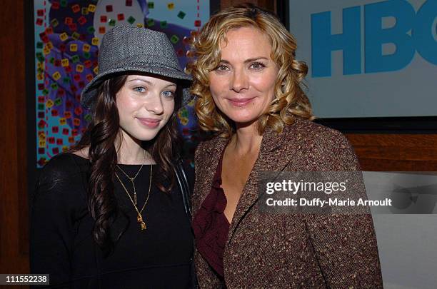 Michelle Trachtenberg and Kim Cattrall during Kim Cattrall Celebrates Screening of Her HBO Documentary and Upcoming Book "Sexual Intelligence" -...