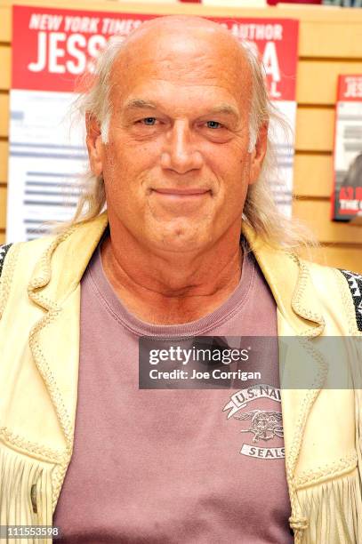 Former governor of Minnesota, Jesse Ventura promotes his new book "63 Documents the Government Doesn't Want You to Read" at Borders Penn Plaza on...