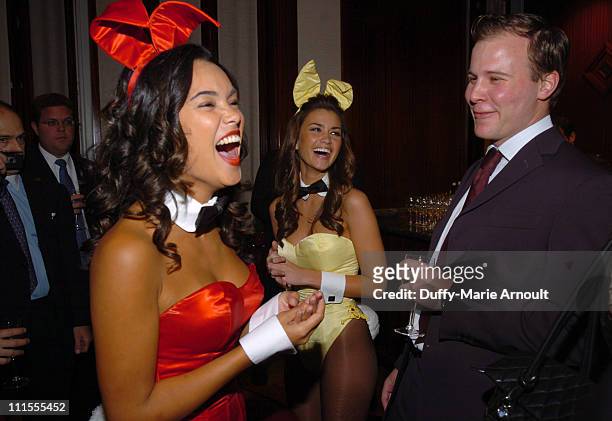 Christina Santiago, Playmate of the Year 2003, Lauren Hill, February 2001, and guest