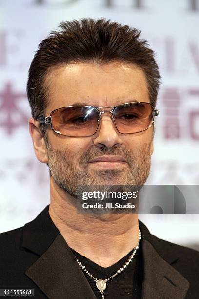 George Michael during "George Michael: A Different Story" Tokyo Press Conference at Cerulean Tower Tokyu Hotel in Tokyo, Tokyo, Japan.