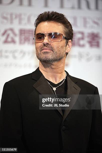 George Michael during "George Michael: A Different Story" Tokyo Press Conference at Cerulean Tower Tokyu Hotel in Tokyo, Tokyo, Japan.