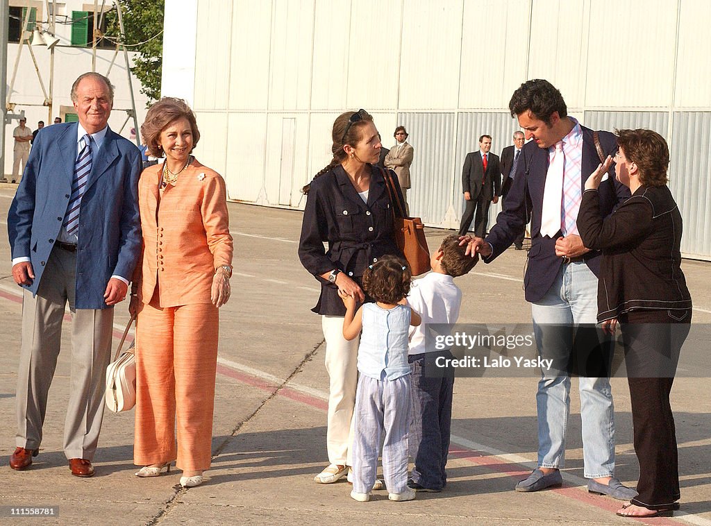 Spanish Royals Visit Mallorca for Summer Holidays - July 19, 2004