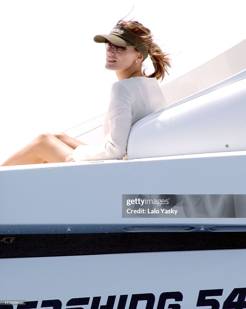 Copa del Rey Sailing Trophy - Day 1 - Princess Letizia of Spain Holiday Off Mallorca - August 2, 2004