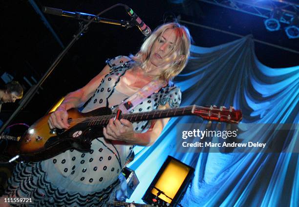 Kim Gordon of Sonic Youth during Sonic Youth Live in Concert - August 14, 2004 at Avalon Ballroom in Boston, Massachusetts, United States.