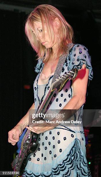 Kim Gordon of Sonic Youth during Sonic Youth Live in Concert - August 14, 2004 at Avalon Ballroom in Boston, Massachusetts, United States.