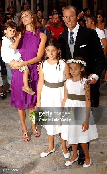 Rosario Nadal and Kyril of Bulgary with their children Tasilo, Olimpia and Mafalda