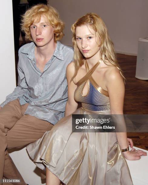 Valentino Rei and Olga Rei during Olympus Fashion Week Spring 2005 - Ann Taylor Celebrates 50th Anniversary With Vogue at Chelsea Art Museum in New...