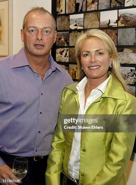 Kenneth Marks and Pamella de Voss during Olympus Fashion Week Spring 2005 - Ann Taylor Celebrates 50th Anniversary With Vogue at Chelsea Art Museum...