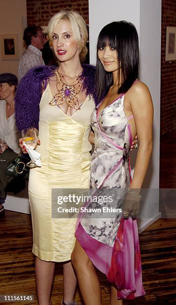Tracy Stern and Bai Ling during Olympus Fashion Week Spring 2005 - Ann Taylor Celebrates 50th Anniversary With Vogue at Chelsea Art Museum in New...