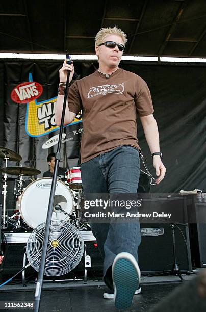 Dexter Holland of The Offspring during 2005 Vans Warped Tour - Columbus at Germain Amphitheatre in Columbus, Ohio, United States.