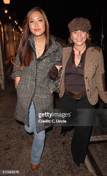 Myleene Klass and guest during Mail on Sunday - Live Magazine Re-Launch Party at Bluebird in London, Great Britain.