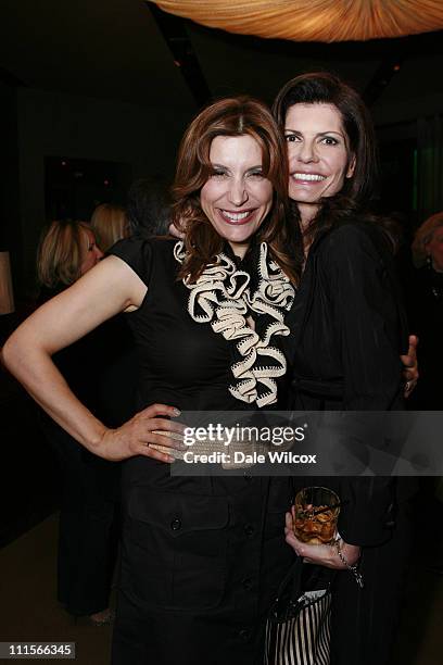 Jo Champa and Pam McMahon during Nancy Davis "Lean On Me" Book Launch Party at Norman's in Los Angeles, California, United States.