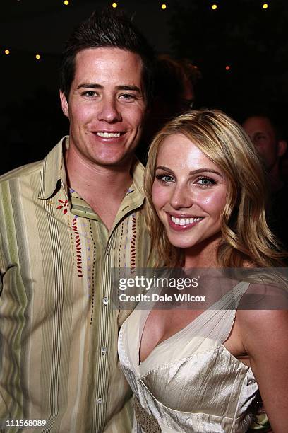 Andrew Firestone and Ivana Bozilovic during Partida Tequila Party at Republic in Los Angeles - April 20, 2006 at Republic in Los Angeles, CA, United...