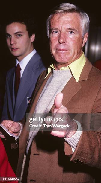 George Peppard during George Peppard at NBC Studios for "Live at Five" at NBC Studios in New York, United States.