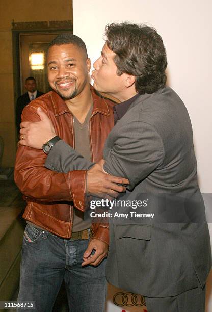 Cuba Gooding Jr. And Julio Cedill during AFI Fest 2005 - Centerpiece Gala Presentation of "The Three Burials of Melquiades Estrada" - Arrivals in Los...