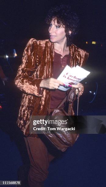 Barbra Streisand during Barbra Streisand Sighting in New York City - September 9, 1980 at Apollo Theatre in New York City, United States.