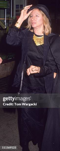 Barbra Streisand during Barbra Streisand Sighting in London - September 11, 1989 in London, Great Britain.