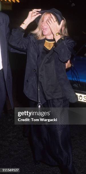 Barbra Streisand during Barbra Streisand Sighting in London - September 11, 1989 in London, Great Britain.