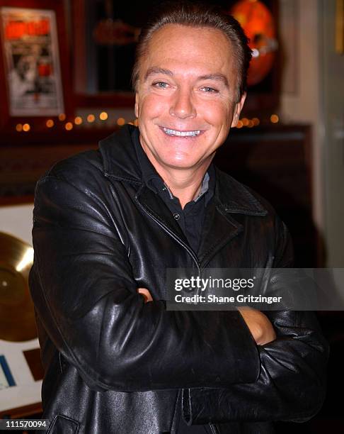 David Cassidy during Property From The Career Of David Cassidy To Hit The Auction Block Press Conference - November 28, 2006 at Hard Rock Cafe New...