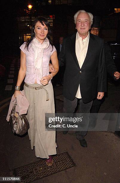 Michael Winner and guest during Michael Winner Sighting at the Ivy Restaurant in London - November 14, 2005 at The Ivy Restaurant in London, Great...