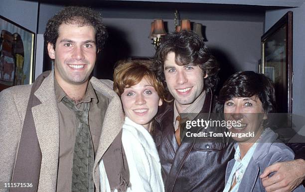 John Travolta with sister Helen, Marilu Henner and Jerry Wurms