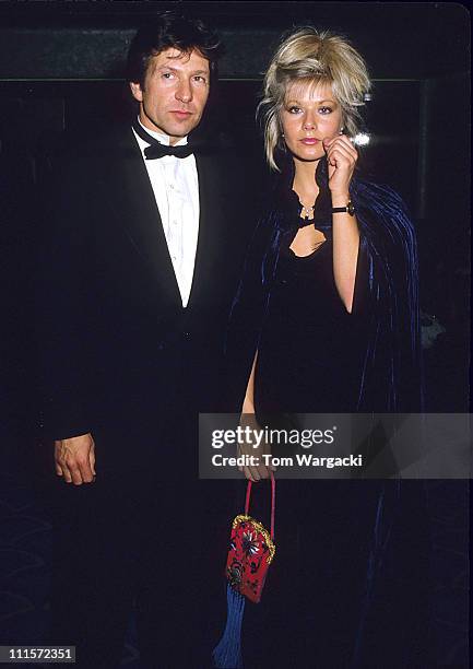 Michael Brandon and Glynis Barber during Glynis Barber and Michael Brandon at the Bafta Awards in 1988 in London, Great Britain.