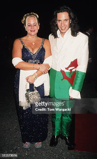 Laurence Llewellyn Bowen and wife Jackie during National Television Awards - October 26 1999 in London, Great Britain.