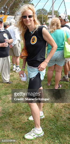 Lori Singer during The 58th Annual Artists and Writers Benefit Softball Game at Herrick Park in East Hampton, New York, United States.