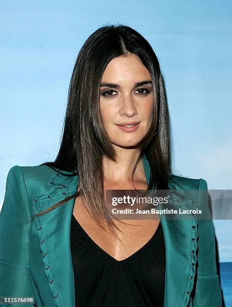 Paz Vega during "Spanglish" Paris Premiere - Inside Arrivals at Planet Hollywood in Paris, France.