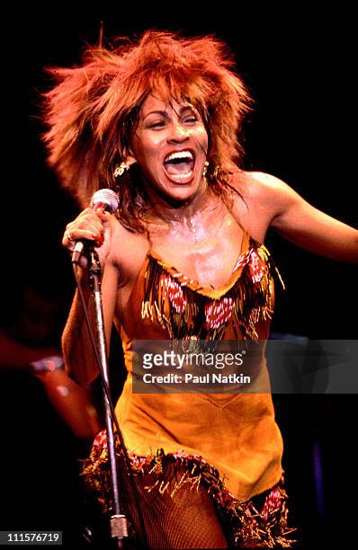 Tina Turner on 1/23/83 in Chicago, Il.